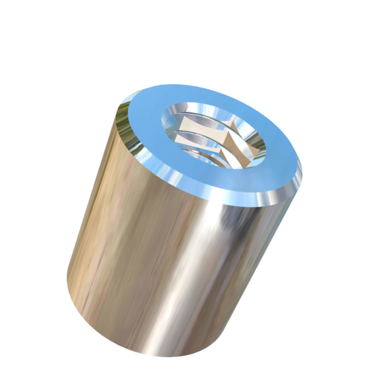 Titanium #4-40 UNC Allied Titanium Hex Allen Nut, 160,000 psi Tensile Strength (With Certs and CoC)